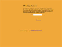 Tablet Screenshot of airdeparture.com